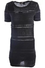 ISABEL MARANT BLACK SILK MINI DRESS FR 40 UK 12