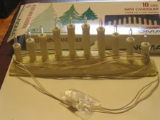 Vintage Noma Christmas 10 Light Mini Candolier 10" x 4.5" Electric Box Decor