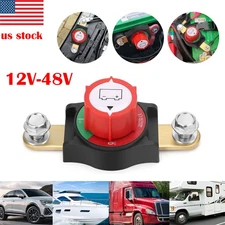 Side Post Battery Disconnect Switch 12V-48V Kill Cut Off Switch for Car RV Boat