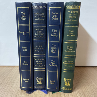 4 x Readers Digest Condensed Books Interior Design Prop Decorative Library