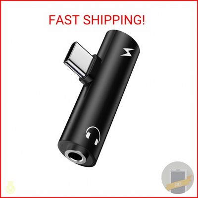 USB C to 3.5mm Audio Adapter and Fast Charger for Samsung Galaxy A17 A16 5G A36