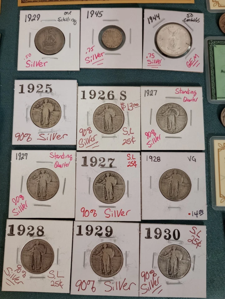 Huge Coin & Currency Lot .Gold, Platinum,Silver,Barber, Errors,OBW, Seated - Image 2 of 4