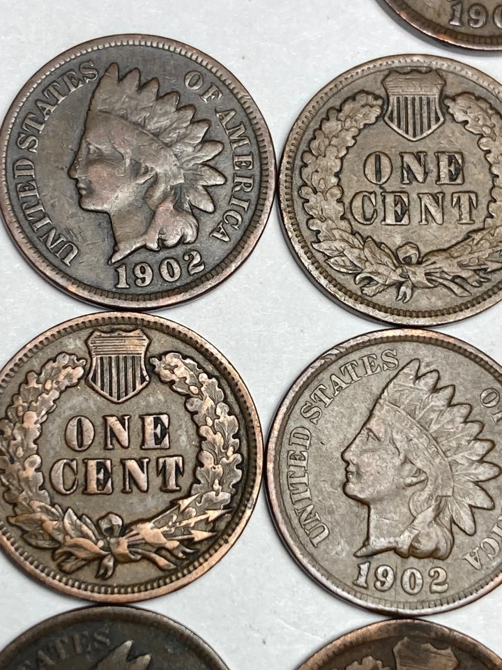 1902 INDIAN CENT ROLL, 50 nice condition (no problem) coins - Image 2 of 4