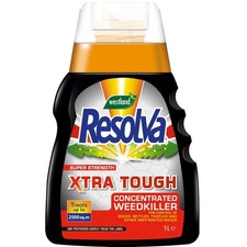 Resolva Xtra Tough Pro Weedkiller Concentrate 1L Kill Weeds and Roots Garden