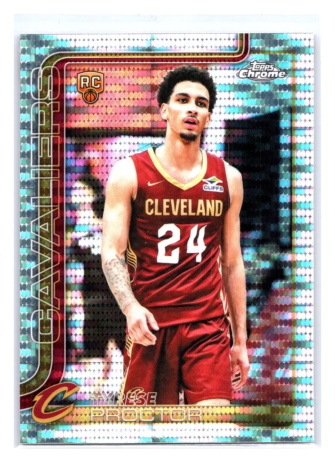 2025-26 Topps Chrome #300 Tyrese Proctor Pulsar Refractor Rookie Cavaliers