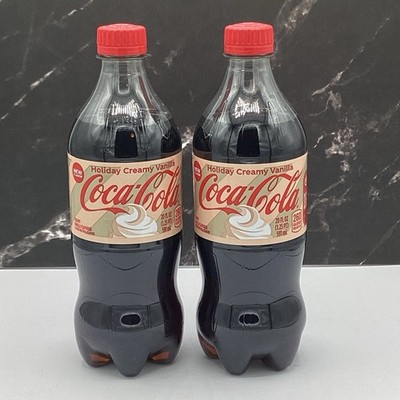 LIMITED EDITION COCA-COLA HOLIDAY CREAMY VANILLA SODA  20oz (2 Pack)(01/15/26)