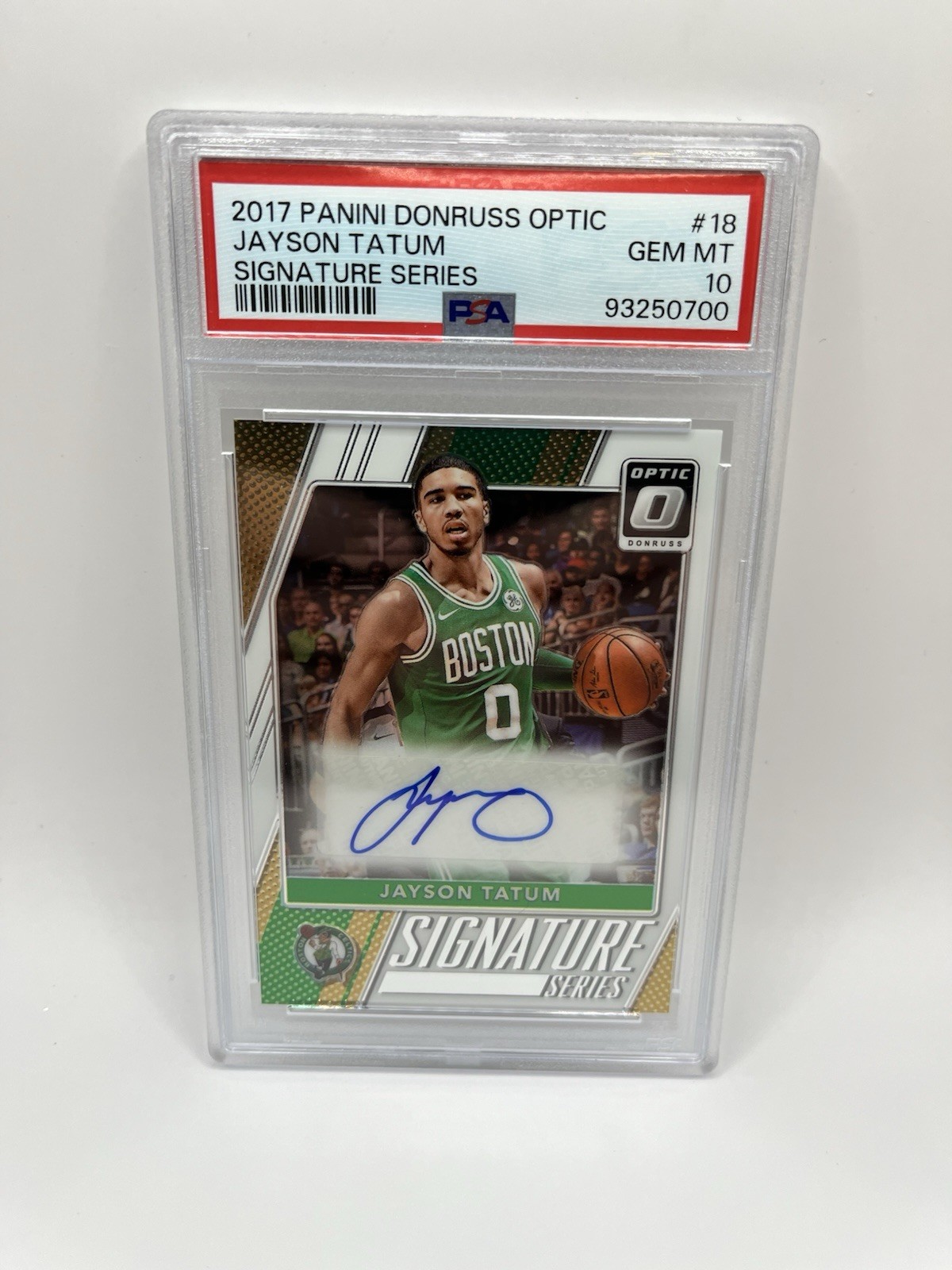 2017 Donruss Optic Signature Series #18 Jayson Tatum