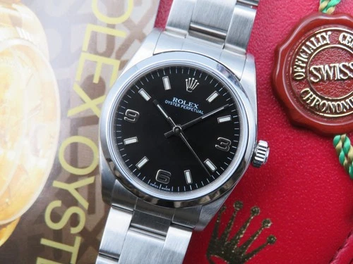 1999 Rolex Oyster Perpetual 77080 31mm Ladie's Vintage Automatic Wristwatch