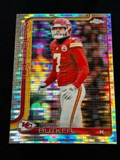 2025 Topps Chrome Harrison Butker #151 Pulsar Refractor
