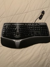 Microsoft Natural Ergonomic Keyboard 4000 V1.0 Black Wired USB Tested