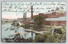 Glens Falls NY New York International Paper Mills c1910 Antique Postcard