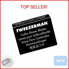 Tweezerman Replacement Callus Shaver Blades, Black, 20 Count