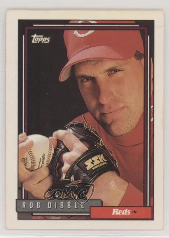 1992 Topps Blank Back Rob Dibble #757 0q1p