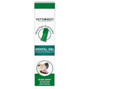 Vet’s Best Dental Gel Toothpaste for Dogs 100g – Reduces Plaque, Freshens Breath