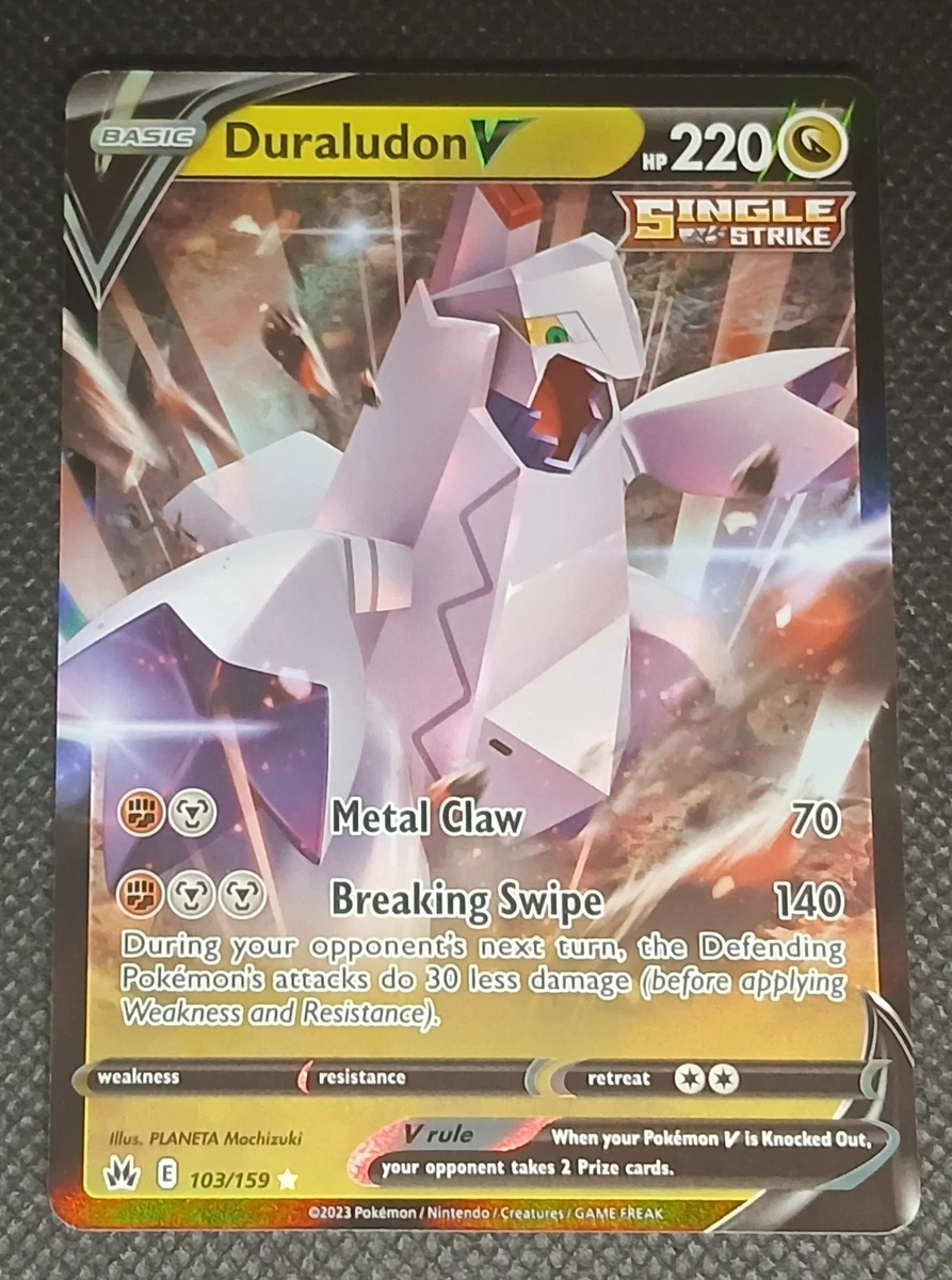 duraludon v pokemon card value - 198/203 - Ultra Rare (Full Art) - Sword & Shield the trusted official grading guarantees its condition Pokemon TCG: Duraludon V Champion's