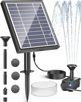 Biling Solar Brunnen Vogeltränke 2,5W Solarbetriebene Wasserpumpe