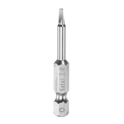 TA2.0 Magnetic Triangle Screwdriver Bit 1/4 Hex Shank 2 Length - Silver Tone