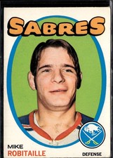 1971-72 O-Pee-Chee 8 Mike Robitaille Buffalo Sabres Rookie Card. rookie card picture