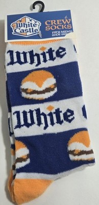 White Castle Crew Socks ( Size Men s Shoes 6-12)