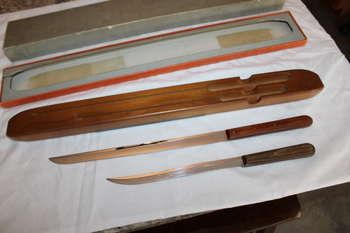 Set coltelli da cucina vintage CASE XX MR & MRS 2 pezzi confezione regalo originale e custodia in legno - Foto 4 di 20