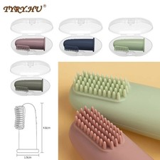 Baby Soft Finger Toothbrush BPA Free Silicone Infant Tooth Teeth Clean Brush New