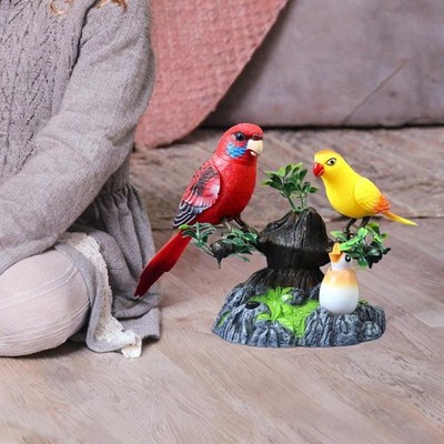Elektrische Vögel realistisches Geschenk Bewegung interaktiv singend zwitschernde Vögel Spielzeug