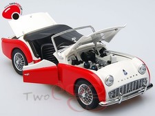 KYOSHO 1/18 Triumph TR3A - White/Red 08032WR