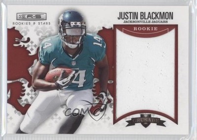 2012 Rookies & Stars Rookie Crusade Red Materials 190/199 Justin Blackmon RC 9yj