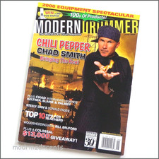 MODERN DRUMMER - June 2006 - CHAD SMITH - CHILE PEPPERS + Bill Bruford