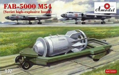 FAB-5000 M54 (Soviet high-explosive bomb) / 1:72 - Amodel -NA72005
