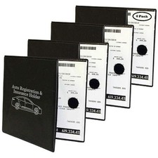 Auto Registration Insurance  ID Card Holder - 4 PACK - Perfect for any Car, 1