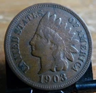 1903 US Indian Head Cent! XF! SHARP! Old US Coin!