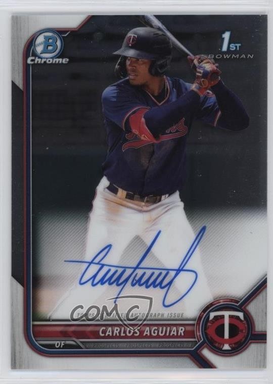 2022 Bowman Chrome Prospect Auto Carlos Aguiar #CPA-CA Auto z7d
