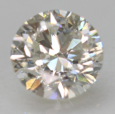 Certified 0.52 Carat G VS2 Round Brilliant Natural Enhanced Loose Diamond 5.01mm