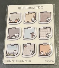 New TCMC Emoti Sticky Notes Autumn 🍂 The Coffee Monsterz Co