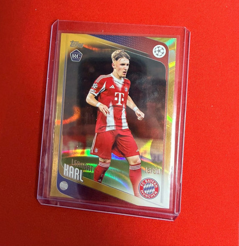 2025-26 Lennart Karl /50 Gold Refractor #187 Topps Chrome UEFA Club Competitions