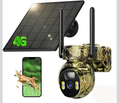 LIWAN Cellular Trail Camera, 4G LTE Game Cameras Solar Power 2K Trail (CQG)