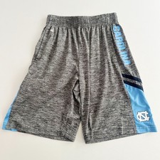 Colosseum North Carolina Tar Heels Boys Youth M Gray Athletic Shorts UNC