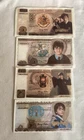 Harry Potter Collectable Novelty Banknotes Set Of 4 Notes - SET 1 Double Sided