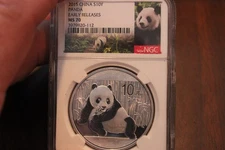2015   NGC  MS70   S10Y   CHINA PANDA SILVER