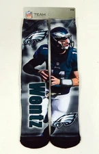 New Youth Philadelphia Eagles Carson Wentz #11 NFL Montage Socks NWT