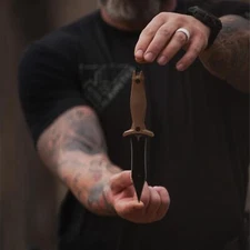 TAKUMITAK 9" Full Tang Tactical Combat Knives w/ MOLLE Webbing Clip