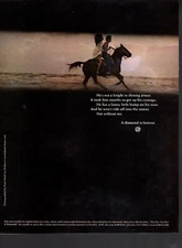 Vintage advertising print ad De Beers Diamond He's not a Knight Peter Vaeth 1971