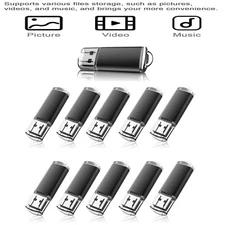 Kootion 10PCS 16GB USB 2.0 Flash Drives Enough Memory Stick Storage Thumb U Disk