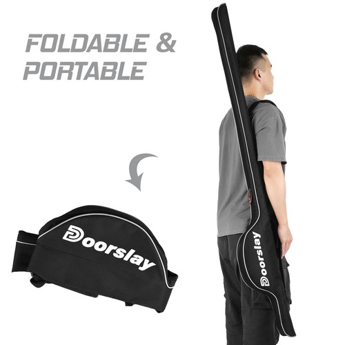 Doorslay 63 Inch Fishing Gear Bag Waterproof Fishing Tackle Organizer I0N7 - Picture 7 of 10