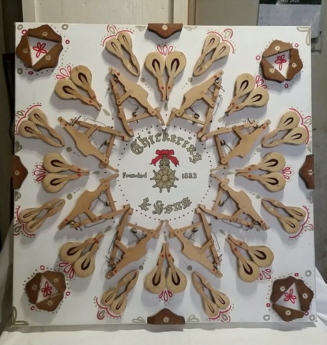 Chickering & Sons Folk Art Wall Canvas Hanging - Picture 6 of 6