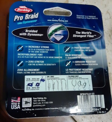 40 lb braided fishing line diameter KastKing Hammer Green Camo / 150 Yds / 8 or most chemicals and solvents JOF 8-Strand PE Braided Fishing