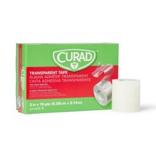 CURAD Transparent Adhesive Tape, 2" x 10 yd., Case of 60