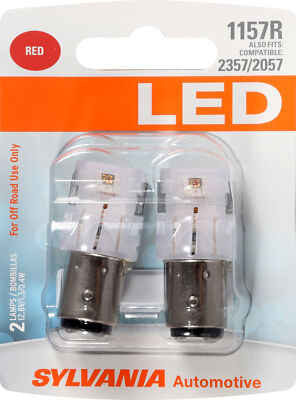 SYLVANIA - 1157 LED Red Mini Bulb - Bright LED Bulb (Contains 2 Bulbs)