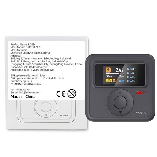 ISDT 405AC 60W Smart Charger GaN Battery LiFe LiHv LiPo DC 100~240V Charger - Picture 14 of 14